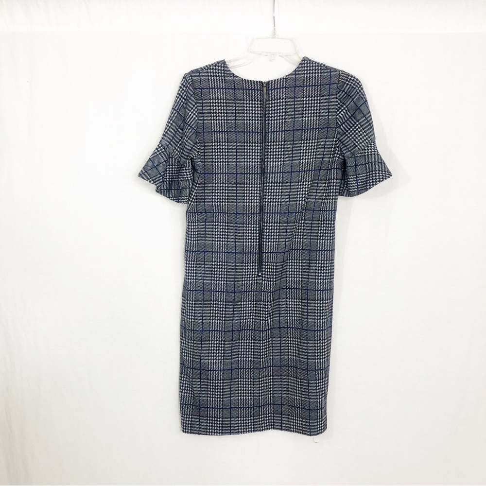 Calvin Klein Career Flutter Sleeve Shift Above Knee Dress, Size 2, Gray Black - Picture 3 of 5
